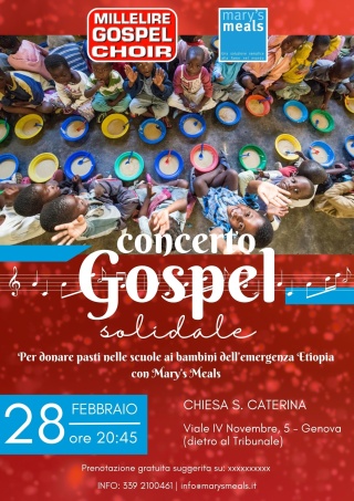 Concerto Gospel solidale a Genova il 28 febbraio.